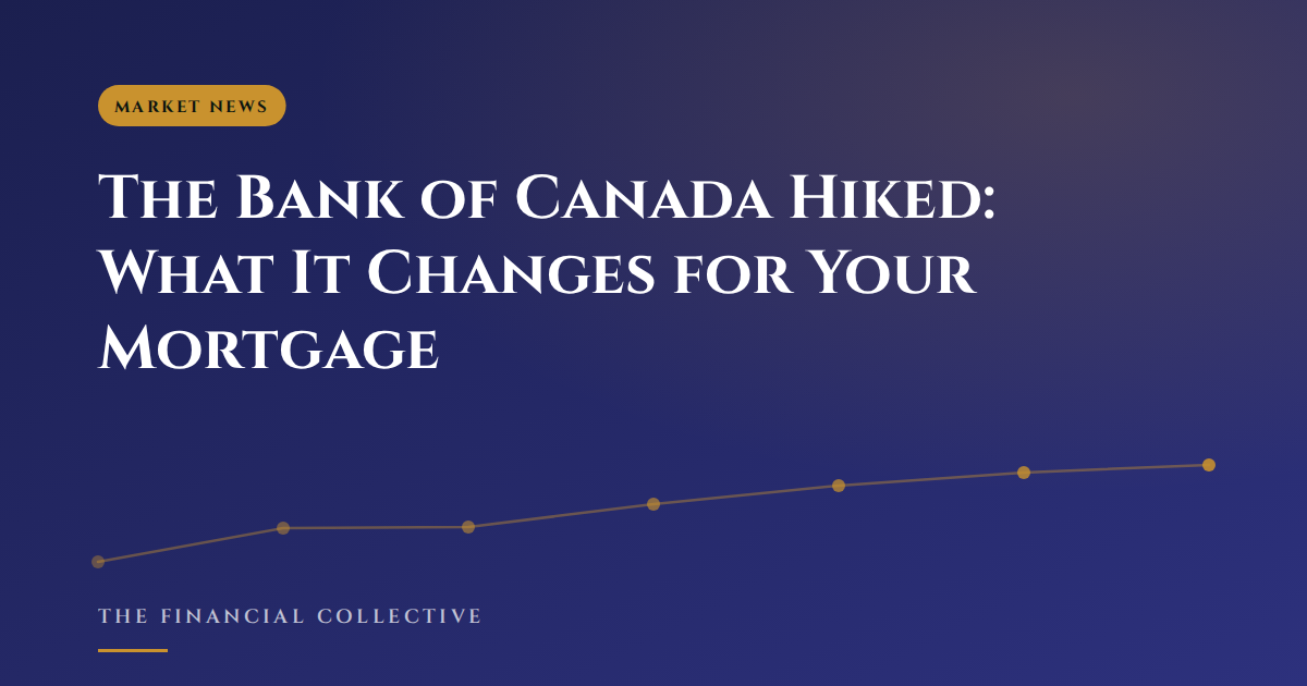 The Bank of Canada Hiked: What It Changes for Your Mortgage