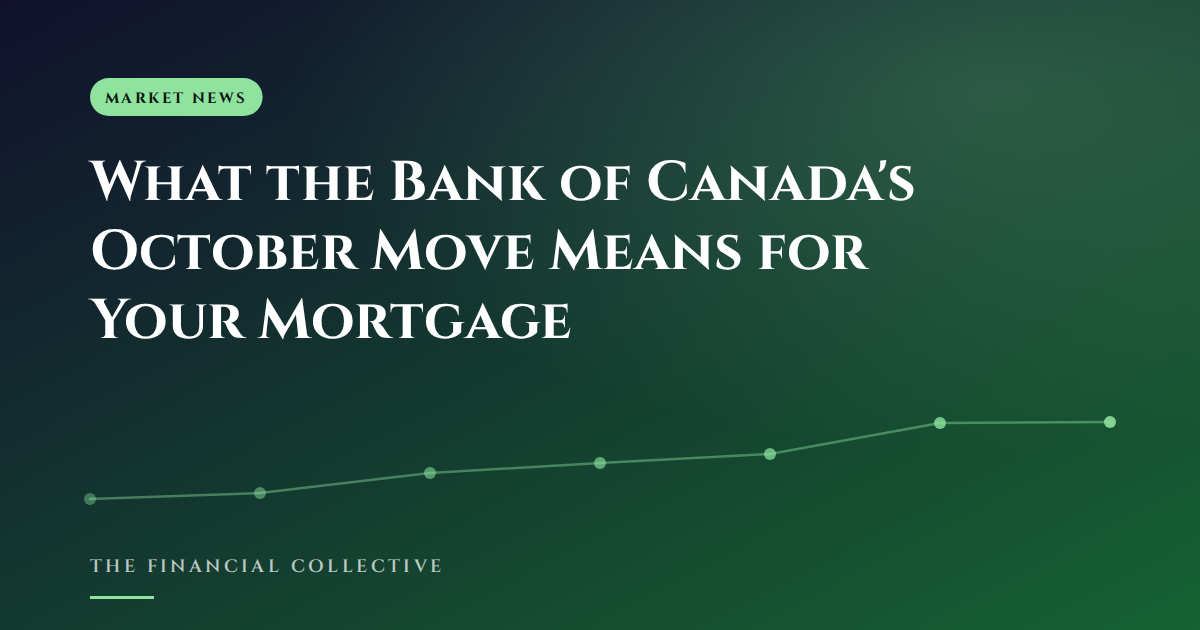What the Bank of Canada's October Move Means for Your Mortgage