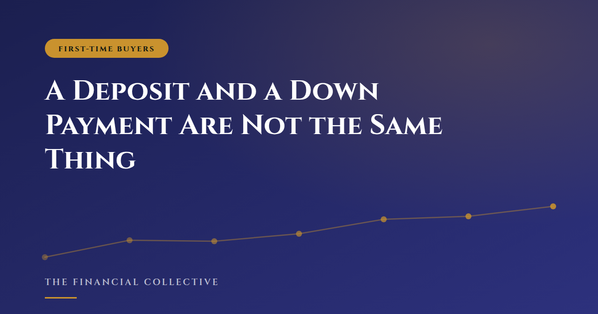 A Deposit and a Down Payment Are Not the Same Thing