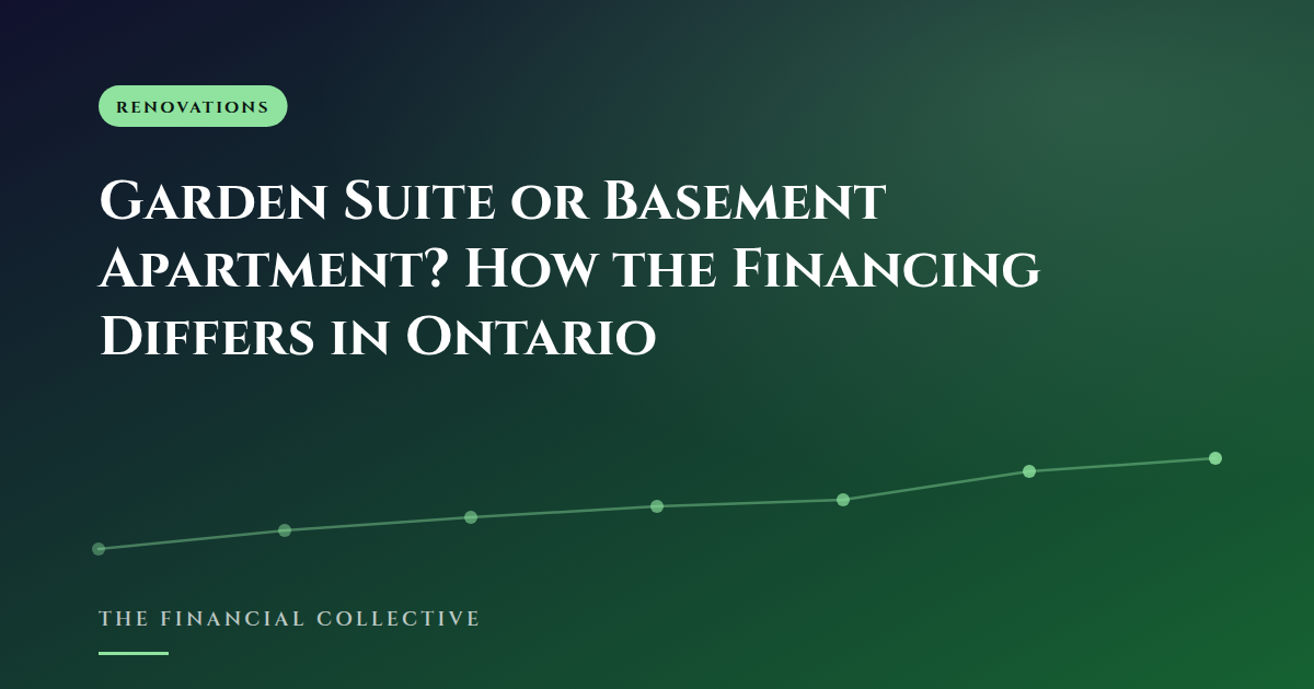 Garden Suite or Basement Apartment? How the Financing Differs in Ontario