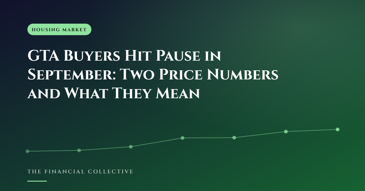 GTA Buyers Hit Pause in September: Two Price Numbers and What They Mean