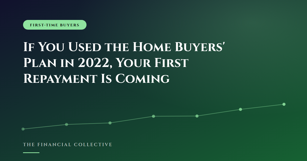 If You Used the Home Buyers' Plan in 2022, Your First Repayment Is Coming