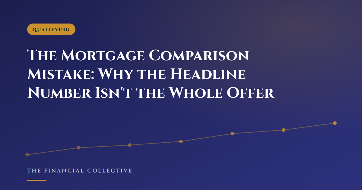 The Mortgage Comparison Mistake: Why the Headline Number Isn't the Whole Offer