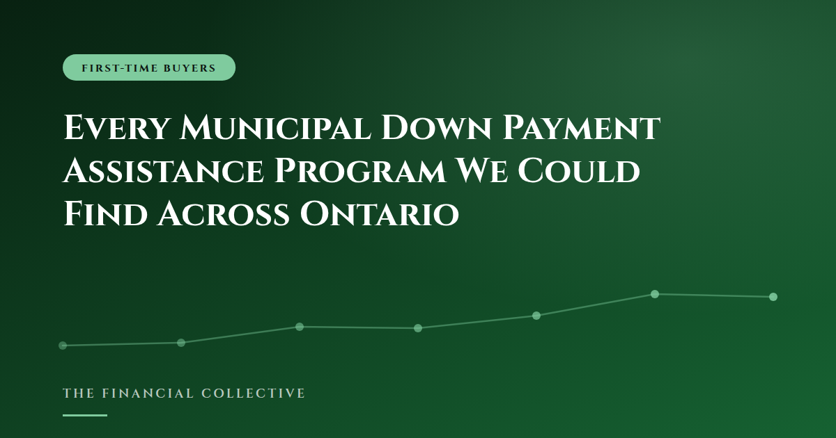 Every Municipal Down Payment Assistance Program We Could Find Across Ontario