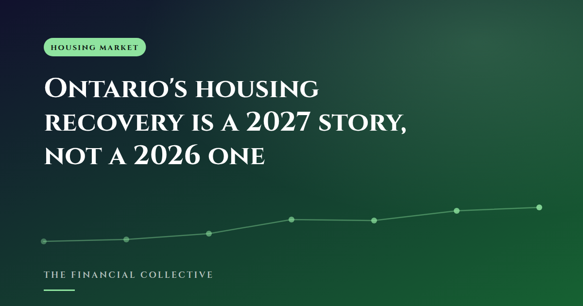 Ontario's housing recovery is a 2027 story, not a 2026 one