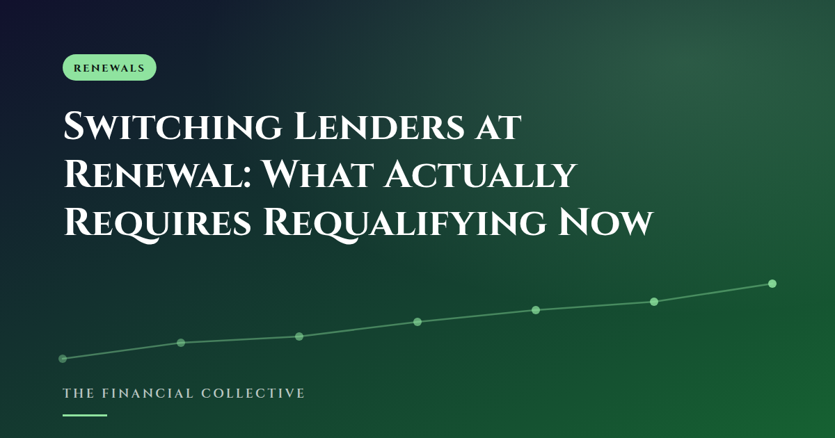 Switching Lenders at Renewal: What Actually Requires Requalifying Now