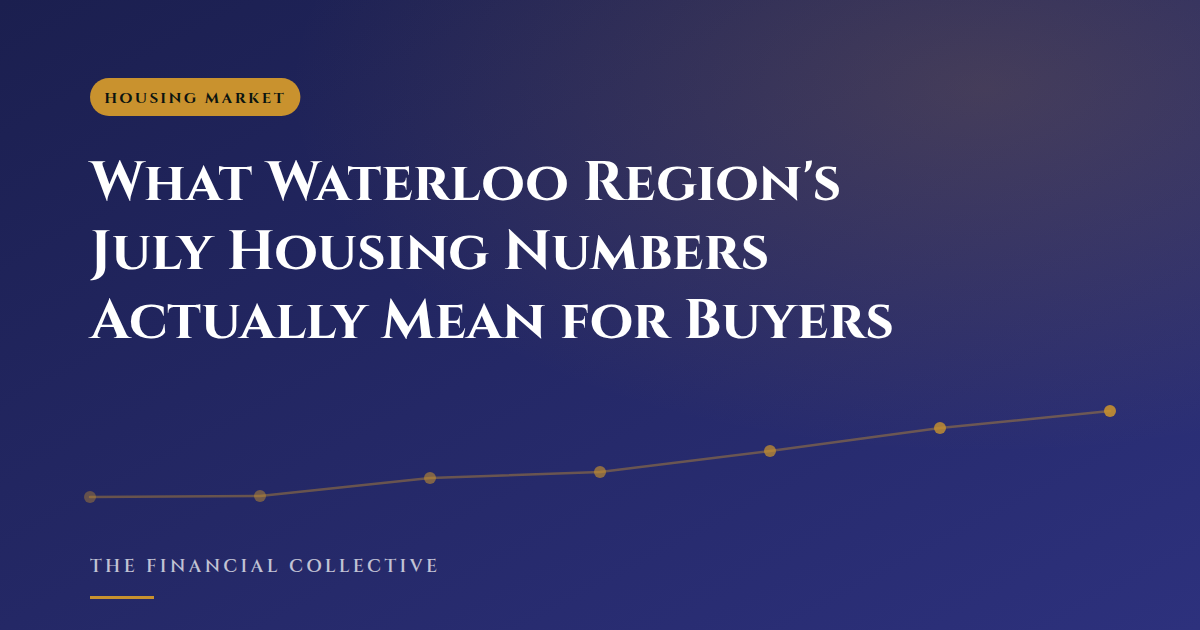 What Waterloo Region's July Housing Numbers Actually Mean for Buyers